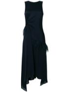 3.1 Phillip Lim Asymmetric Feather Dress - Blue