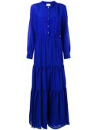 Semicouture Flared Longsleeved Dress - Blue