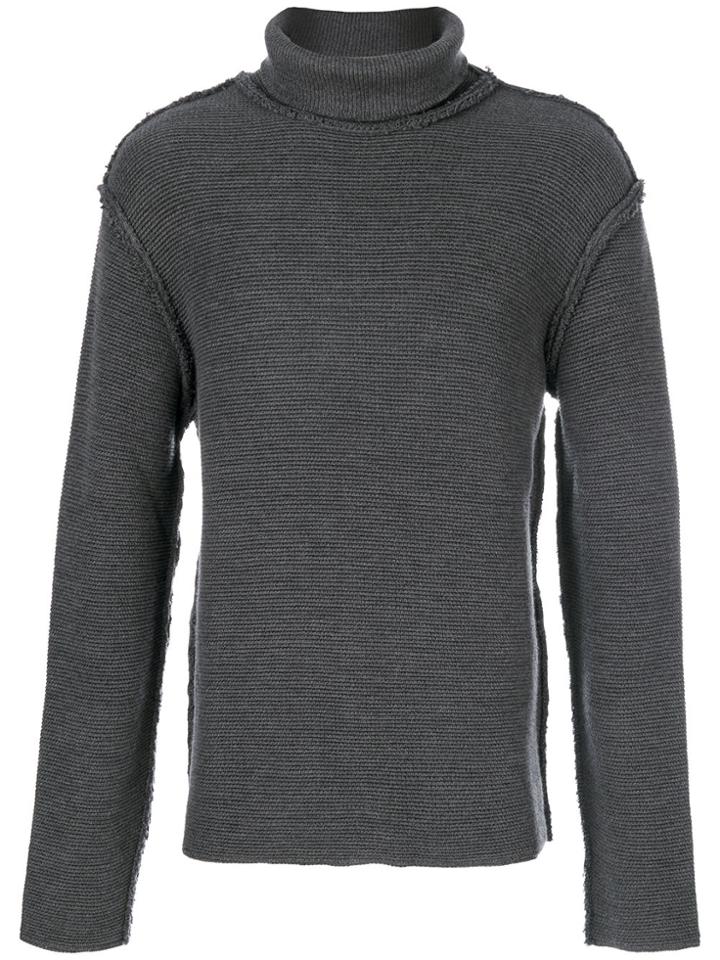 Maison Flaneur Exposed Seam Detail Jumper - Grey