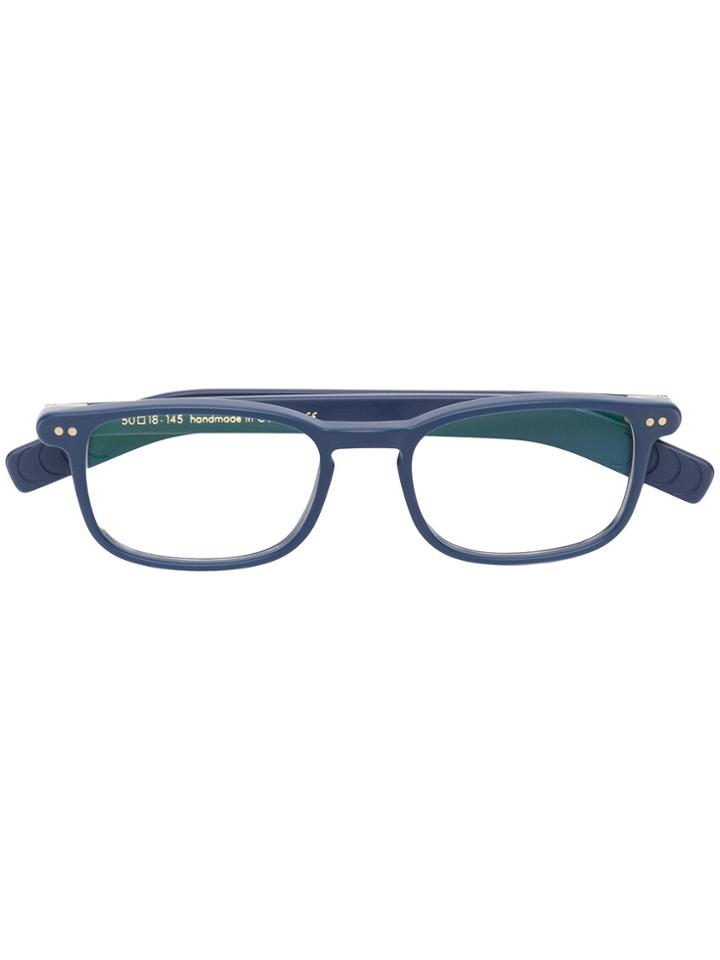 Lunor Square Frame Glasses - Blue