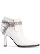Sies Marjan Niki Crystal 90mm Boots - Silver