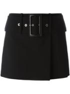 Givenchy Belted Skort, Women's, Size: 38, Black, Viscose/wool