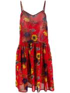 Jean Paul Gaultier Pre-owned 1991 Floral Slip Dress - Red