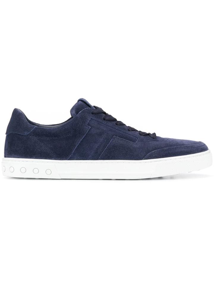 Tod's Flat Lace-up Sneakers - Blue