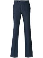 Etro Slim Fitted Tailored Trousers - Blue