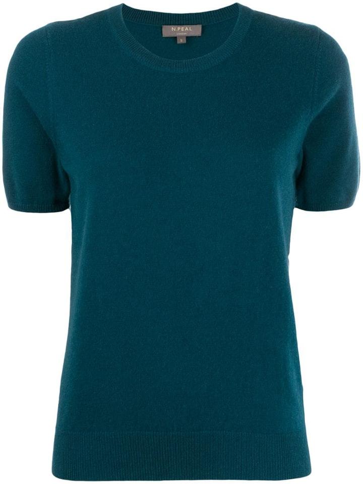 N.peal Cashmere Short-sleeved Top - Green