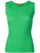 Missoni Sleeveless Knitted Top - Green