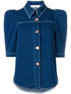 See By Chloé Short-sleeve Denim Shirt - Blue