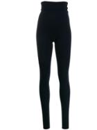 Extreme Cashmere High Waisted Knitted Leggings - Blue