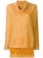 Twin-set Loose Knit Sweater - Yellow & Orange