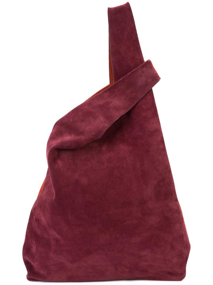 Hayward Colourblock Tote Bag, Women's, Red, Suede