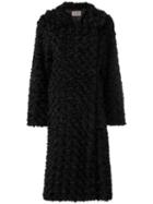 Christopher Kane Reversible Faux Fur Coat - Black