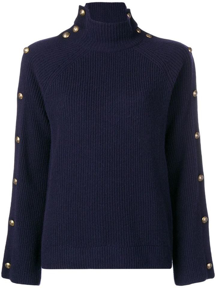 Ralph Lauren Collection Buttoned Jumper - Blue