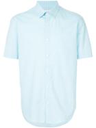 Cerruti 1881 Fine Check Curved Hem Shirt - Blue