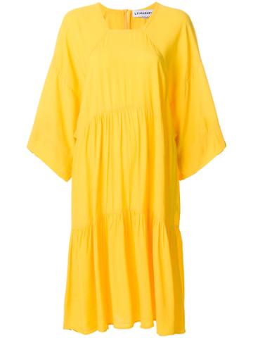 Lf Markey Flared Midi Dress - Yellow & Orange