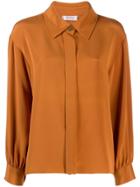 Yves Saint Laurent Vintage 1980's Gathered Sleeves Shirt - Orange