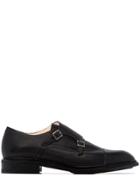 Paraboot Graine Textured-leather Monk Shoes - Black