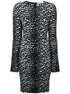 Givenchy Leopard Printed Stretch Dress - Black