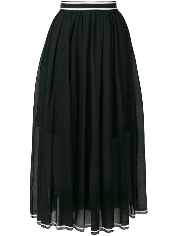 Philosophy Di Lorenzo Serafini Pleated Mid Skirt - Black