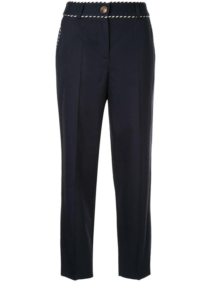 Peter Pilotto Tailored Cropped Trousers - Blue