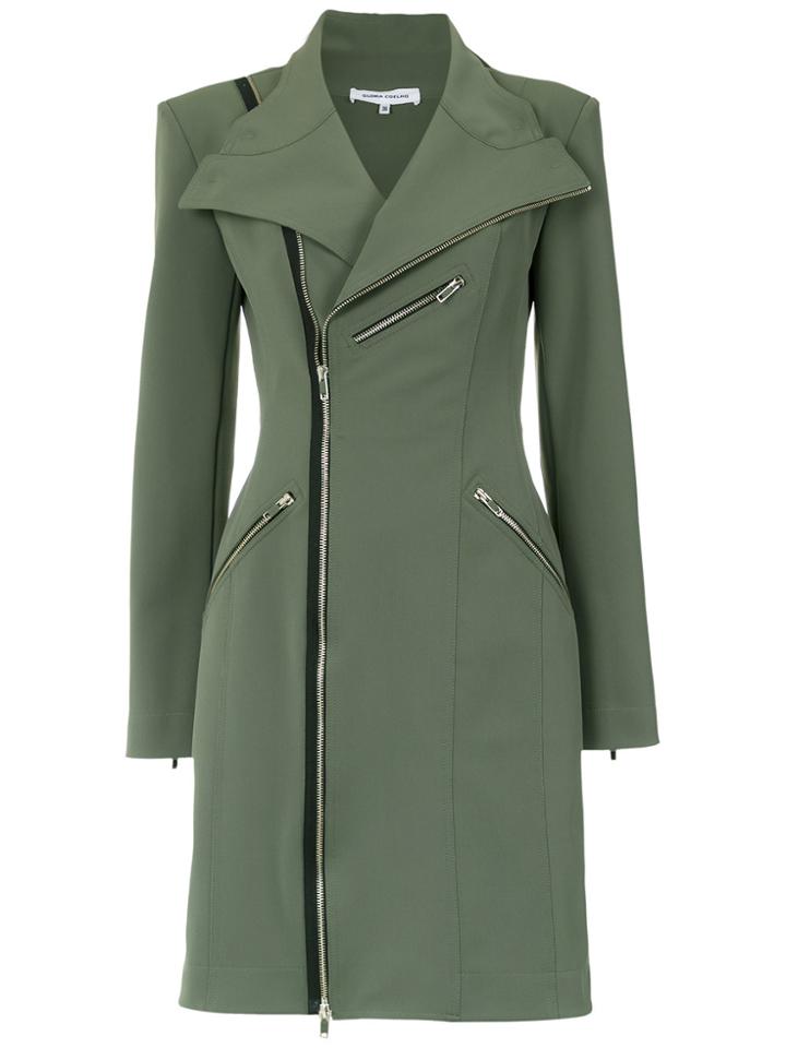 Gloria Coelho Perfecto Midi Coat - Green