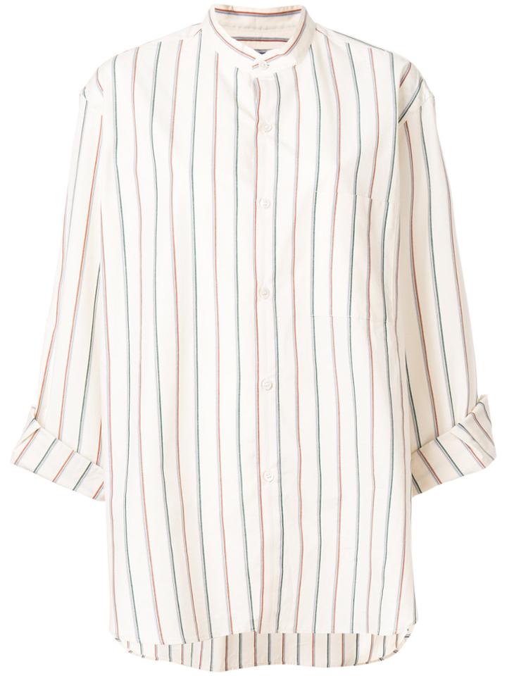 Cristaseya Mandarin Collar Shirt - Nude & Neutrals