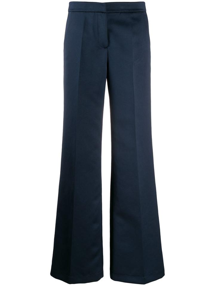 Semicouture Wide-leg Tailored Trousers - Blue