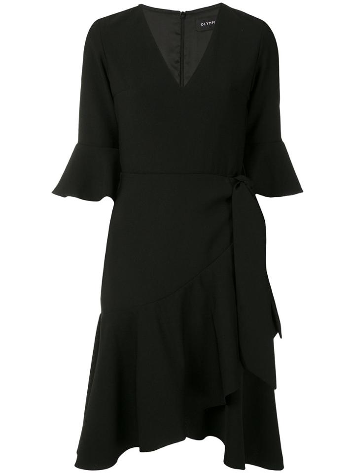 Olympiah Alice Ruffle Short Dress - Black
