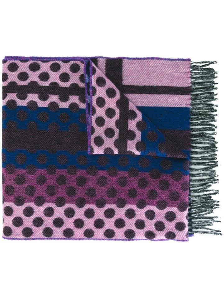 Henrik Vibskov 'autobahn' Scarf, Adult Unisex, Pink/purple, Polyamide/wool