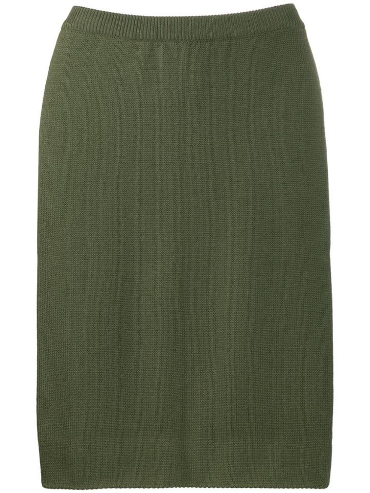 Céline Pre-owned '1970s Pencil Skirt - Green