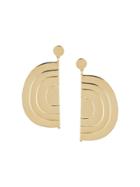 Ooak Semi-circle Earrings - Gold