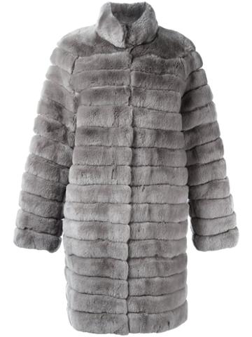 Meteo By Yves Salomon Panelled Fur Coat