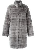 Meteo By Yves Salomon Panelled Fur Coat