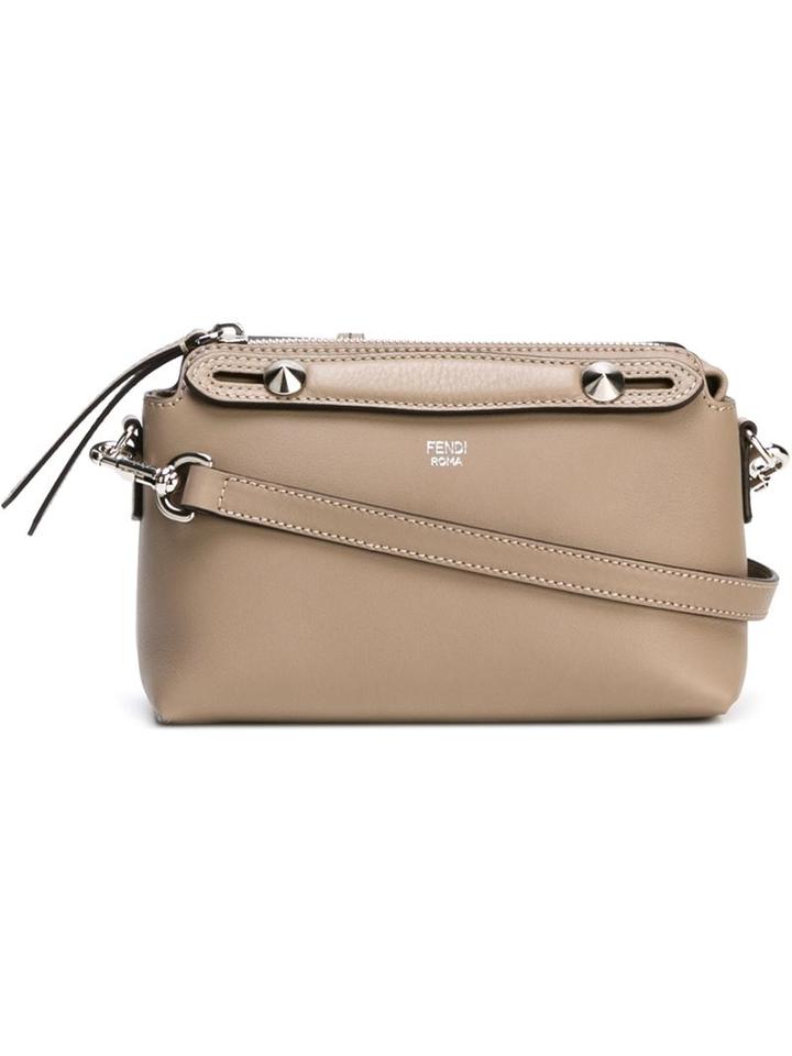 Fendi Mini 'by The Way Boston' Tote, Women's, Nude/neutrals