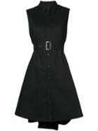 Mm6 Maison Margiela Sleeveless Asymmetric Hem Shirt Dress - Black