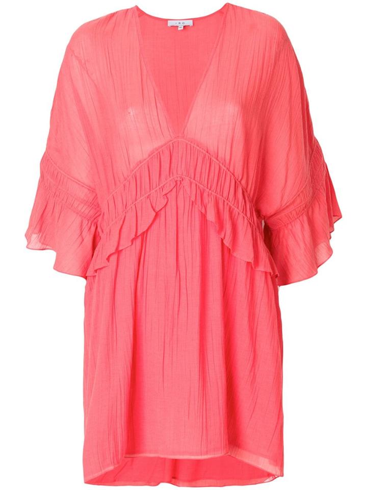 Iro Ruffled Sleeves Mini Dress - Pink