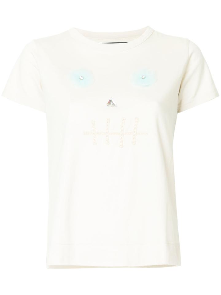 Tu Es Mon Trésor Skull T-shirt - Nude & Neutrals