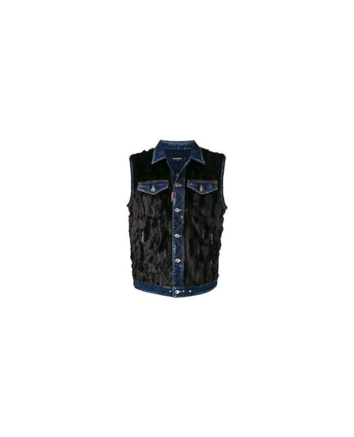 Dsquared2 Dsquared2 - Denim And Fur Gilet - Unavailable