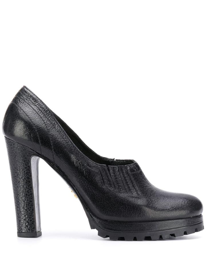 Prada Pre-owned 1990's Platform Shoes - Black