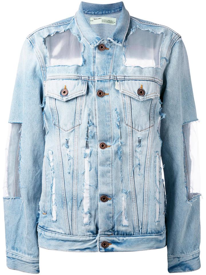Off-white - Denim Jacket - Women - Cotton/polyester - Xxs, Women's, Blue, Cotton/polyester