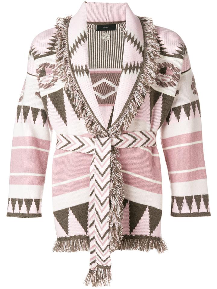 Alanui New Icon Cardigan - Pink & Purple