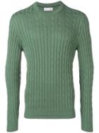 Brunello Cucinelli Cable Knit Jumper - Green