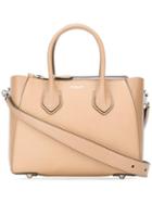 Michael Kors Satchel Tote, Women's, Nude/neutrals, Leather/suede