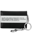 Calvin Klein Jeans Keyring Trifold Wallet - Black