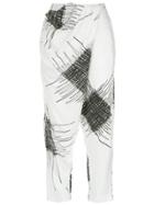 Uma Raquel Davidowicz Printed Harem Trousers - White
