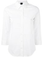 Aspesi - Three-quarter Sleeve Shirt - Women - Cotton/polyamide/spandex/elastane - 40, Women's, White, Cotton/polyamide/spandex/elastane