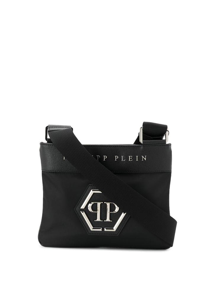 Philipp Plein Logo Plaque Shoulder Bag - Black