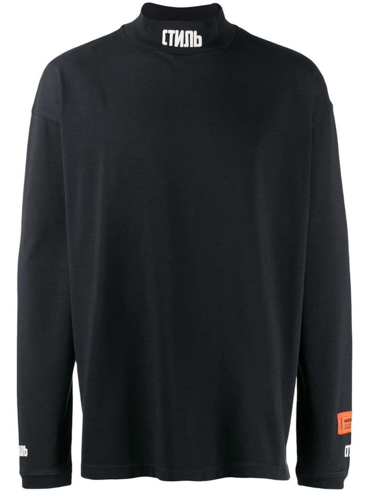 Heron Preston Ctnmb Turtlenck Top - Black