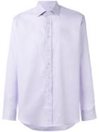 Etro Plain Shirt, Men's, Size: 40, Pink/purple, Cotton/linen/flax