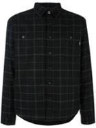 Edwin Checked Shirt Jacket, Men's, Size: Small, Black, Other Fibers/wool/polyester